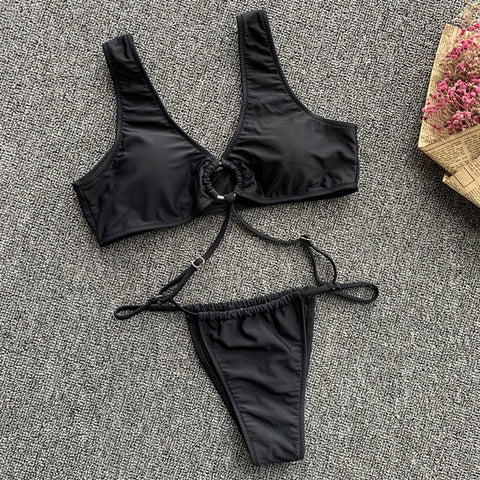 Peachtan Snake print one piece swimsuit female Sexy bandage bikini 2019 High cut swimwear women Monokini Triangle bathing suit