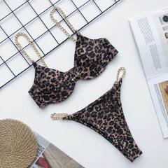 2019 New high cut thong bathing suit high waist swimsuit Solid swimwear women Brazilian Biquini swim beach micro bikini set