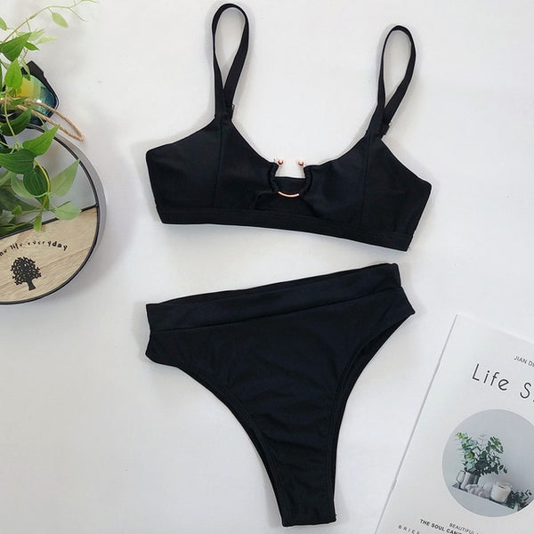 Sexy Snake Print Bikini 2019 Female Swimsuit Women Swimwear Thong Push Up Bikinis Set High Waist Swimming Suits for Bathing Suit