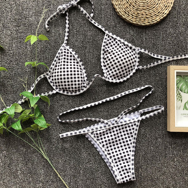 OMKAGI Brand Brazilian Bikini 2019 Swimsuit Swimwear Women Sexy Push Up Swimming Bathing Suit Beachwear Underwire Bikinis Set