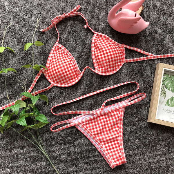 OMKAGI Brand Brazilian Bikini 2019 Swimsuit Swimwear Women Sexy Push Up Swimming Bathing Suit Beachwear Underwire Bikinis Set